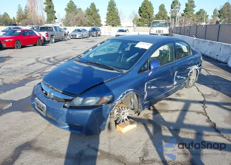 2009 Honda Civic Lx-S from USA, damaged, VIN 19XFA16609E007754